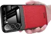 Galaxy S23 Hülle, TPU Stossfest Anti-rutsch Leder Glas Len Produktbild-Vorschau 1