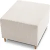 Pouffe-Fußhocker, Sitzpouf 64x55cm Fußhocker Für Sessel Produktbild-Vorschau 4