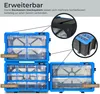 Sortierbox für Kleinteile mit Schubladen, 3er Set, erweiterbarer Sortimentskasten für Schrauben und Werkzeug, 36 Fächer, Blau-Schwarz Produktbild-Vorschau