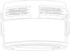 A line drawing of a threaded cap or lid. Produktbild-Vorschau