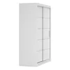 A white wardrobe with sliding doors, shown from a side angle against a white background. Náhľad obrázku produktu