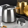Aschenbecher mit Deckel, Edelstahl Aschenbecher für Produktbild-Vorschau 5
