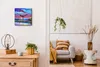 Coloray Uhr auf Leinwand 30x30 cm Wand Uhr Dekoration Produktbild-Vorschau 3