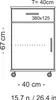 Rollcontainer Kernbuche Nachbildung Büroschrank 1 Tür #1958 Produktbild-Vorschau 2