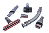 A collection of vacuum cleaner attachments laid out on a white background. Produktbild-Vorschau
