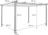 sweeek - Aluminium Pergola 3x4m ISLA - Grau Produktbild-Vorschau 6