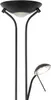 Moderne Stehlampe Schwarz mit Leselampe inkl  LED dunkel Produktbild-Vorschau 2