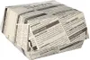 Burgerboxen, Pappe 7 cm x 12,5 cm x 12,5 cm "Newsprint" Produktbild-Vorschau 3