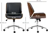 Kancelářská židle Vinsetto s houpací funkcí, ergonomická Náhled obrázku produktu 3