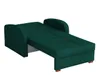 A green sofa bed is shown against a white background. Náhled obrázku produktu