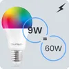 LUMILED sada 3 LED žárovek A60 E27, 9W (nahrazuje 60W), 806 Náhled obrázku produktu 6
