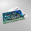 Bilder auf glas - Fahrräder Graffiti Straße Wand - 120x80cm Produktbild-Vorschau 2
