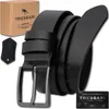 Cintura da uomo TRESSARI, 100 % pelle naturale, nera, per Anteprima dell’immagine prodotto 1