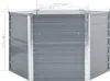 vidaXL Garten-Hochbeet Verzinkter Stahl 129x129x77 cm Grau Produktbild-Vorschau 5