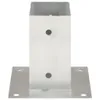 vidaXL Pfostenanker 4 Stk. Verzinktes Metall 71 mm Produktbild-Vorschau 2
