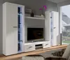 TOP Wohnwand Rumba XL Anbauwand Wohnkombi Wohnzimmer Weiss Produktbild-Vorschau 1