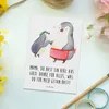 Mr. & Mrs. Panda Postkarte Mama Herz Gold - Weiß - Produktbild-Vorschau 2