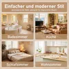 Dreieckiger Badezimmerschrank mit Volllackierung, 2 offenen Produktbild-Vorschau 3