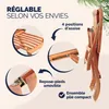 CASARIA® Chaise longue Queen Mary pliable bois d’acacia Voir les images du produit 5