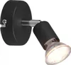 LED Wandstrahler Spot 1 flammig Schwarz Deckenstrahler Produktbild-Vorschau 2