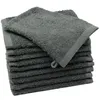 10er Set Waschhandschuhe, 100% Baumwolle, 17x21 cm, grau Produktbild-Vorschau 1