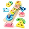 Montessori Holz Steckspiel Lernspielzeug Sortier- & Produktbild-Vorschau 1