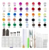 40 Farben Nadelfilz Set, 72 Stück Filzwolle Nadelfilzen Produktbild-Vorschau 1