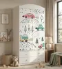 Armadio per bambini grande, bianco, con cassetti e asta Anteprima dell’immagine prodotto 2