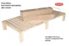 Gigapur G56 Massivholz-Bett 180x200 cm – Kiefer Natur Produktbild-Vorschau 8