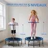 SPORTNOW Trampoline de fitness 114 cm avec cordes Voir les images du produit 3