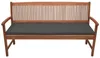 Beautissu Coussins de banc Base BK, 120x48x5cm, gris Voir les images du produit 2