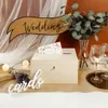 Creative Deco Kartenbox Hochzeit Holzkiste mit Deckel  - 29 Produktbild-Vorschau 1