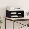 vidaXL Supporto per stampante, nero, aspetto legno di Anteprima dell’immagine prodotto 2