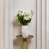 HOMLA SALANA vlnitá biela váza 16x15x26 cm Náhľad obrázku produktu 6