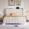 Lit rembourré UnboxG 160 x 200 cm en velours avec éclairage Voir les images du produit 10