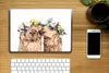 MuchoWow® Laptop Aufkleber Sticker Cover Alpaka - Blumen - Produktbild-Vorschau 2