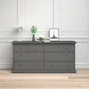 Kommode - Grau, 48,5x183,4x86,88h cm Produktbild-Vorschau 12