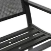 vidaXL Záhradná lavica 119 cm čierna oceľ Náhľad obrázku produktu 7