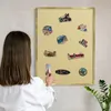 Magnettafel 80x60 cm mit goldenem Rahmen - Magnetische Produktbild-Vorschau 2