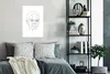 MuchoWow® Poster Frau - Porträt - Strichzeichnung 40x60 cm Produktbild-Vorschau 4