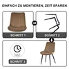 Chaise de salle à manger HOMAVO – Chaise confortable en Voir les images du produit 3