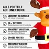 MONZANA® Aufblasbares Rentier 135cm LED Beleuchtet Produktbild-Vorschau 7