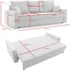 Couch mit schlaffunktion Wohnzimmer Couch mit Bettkasten Produktbild-Vorschau 6