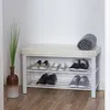 Ławka na buty Relaxdays, na 6–8 par butów, regał na buty z Podgląd zdjęcia produktu 2