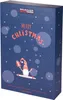 A blue cardboard box with a Christmas theme, featuring a gnome character and festive text. Náhľad obrázku produktu