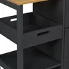 Relaxdays Kitchen Island, Obdélníkový, Středně slisovaná Náhled obrázku produktu 7
