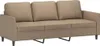 vidaXL 3-Sitzer-Sofa Cappuccino-Braun 180 cm Kunstleder Produktbild-Vorschau 1