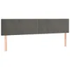 vidaXL Boxspringbett mit Matratze Dunkelgrau 200x200 cm Produktbild-Vorschau 5