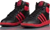 A pair of black and red Adidas Top Ten RB sneakers are shown against a white background. Podgląd zdjęcia produktu