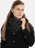 Knit Factory Dusk Loop Schal - Schwarz/Anthrazit - One Size Produktbild-Vorschau 2